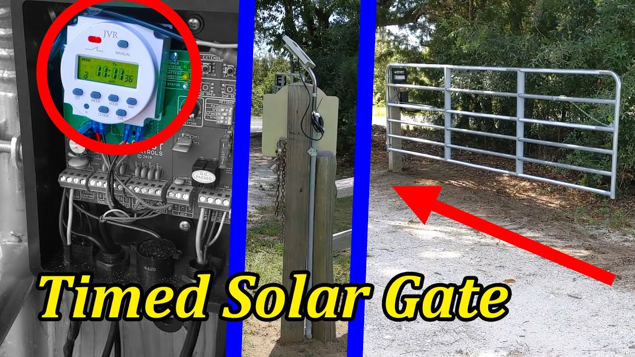 Solar Gate — установка таймера и датчика транспортного средства