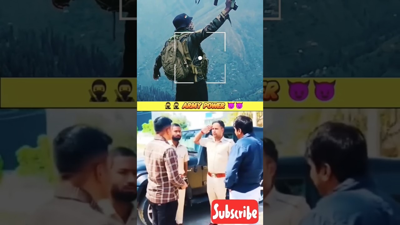 police🚨 VS commando 🪖🔥