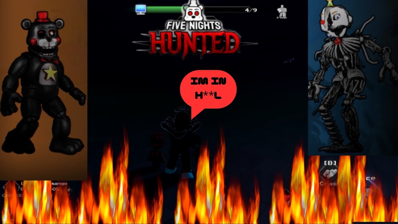 Fnaf hunted glitchy run