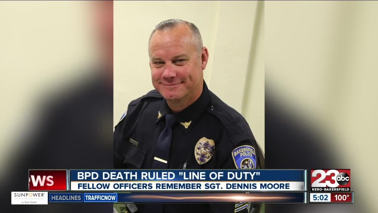 Sgt. Dennis Moore's passing ruled a line of duty death