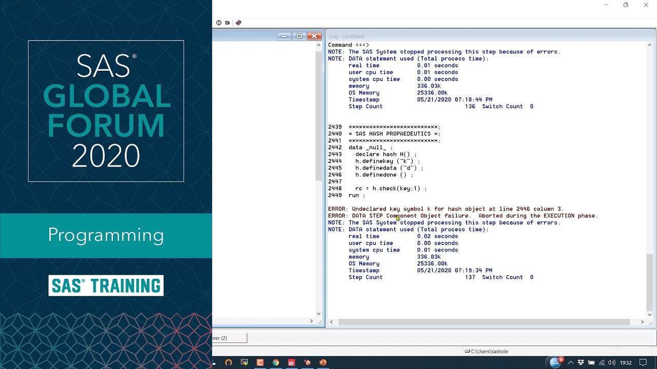 SAS Tutorial | The SAS Hash Object: A Deeper and Wider Look at the Fundamentals and Functionality