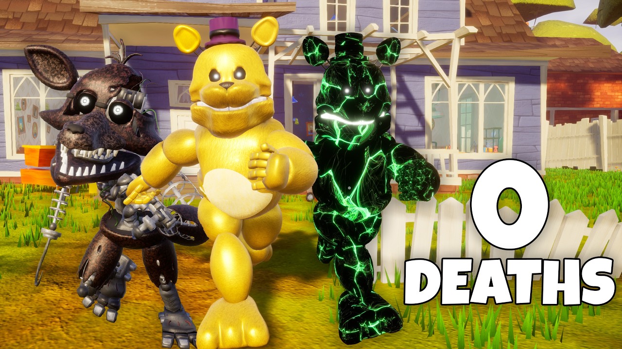 Completing Hello Neighbor with Random Animatronics without getting Caught