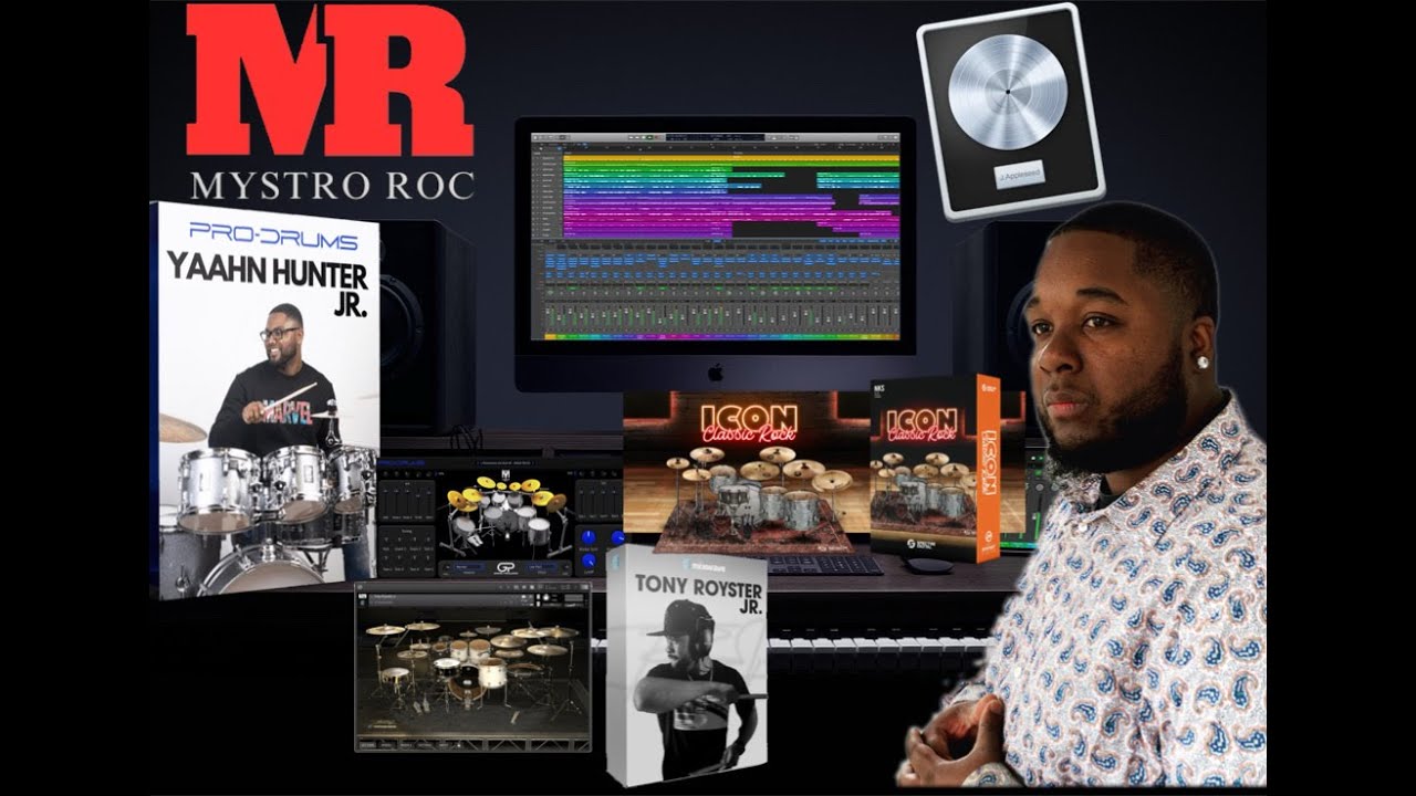 Drum Kit VST Demonstration | Yaahn Hunter jr. | Tony Royster Jr. | Icon Classic Rock