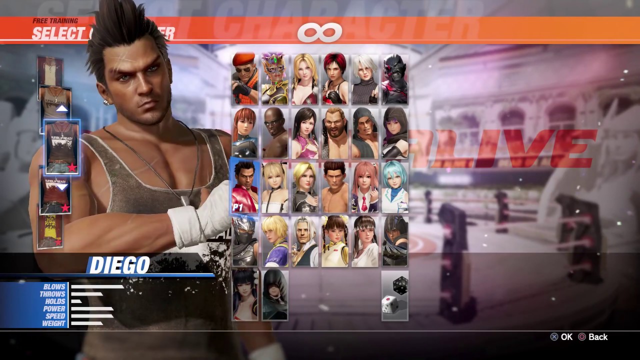 dead or alive 6 ALL characters costumes (DLC not included)