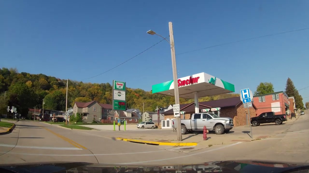 Driving Through Elkader, Iowa