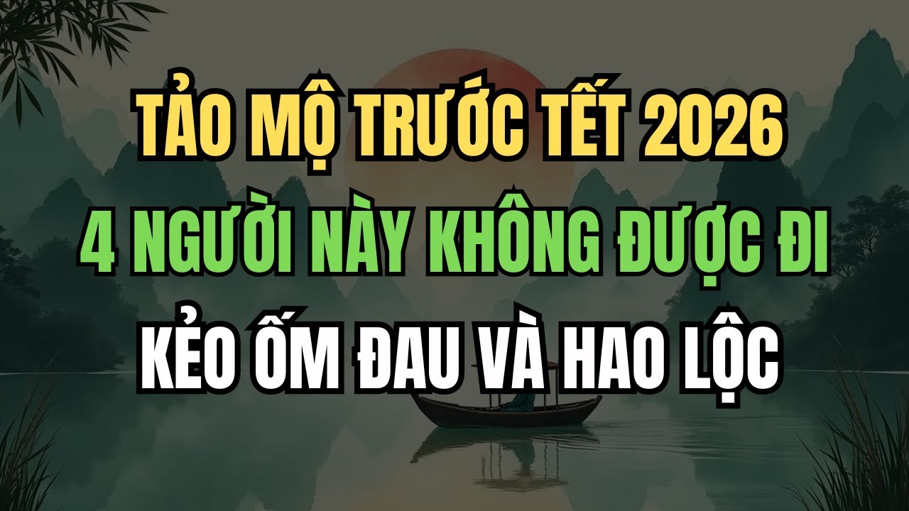 Tuyệt Đối Cấm 4 Người Này Đi Tảo Mộ Trước Tết 2026 Kẻo Ốm Đau Triền Miên, Hao Tài Tán Lộc!