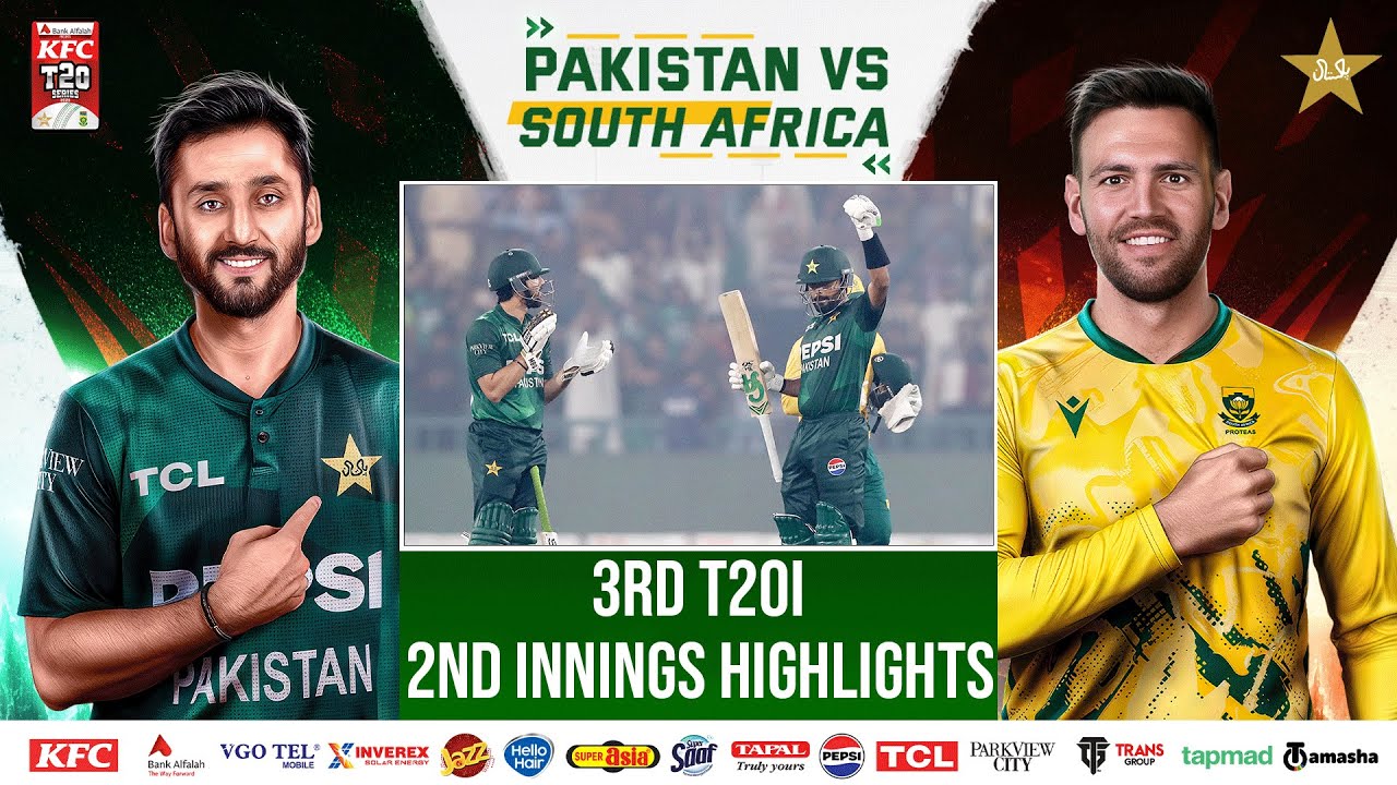 2nd Innings Highlights | Pakistan vs South Africa T20I Series | 3rd T20I | PCB | M2R1U
