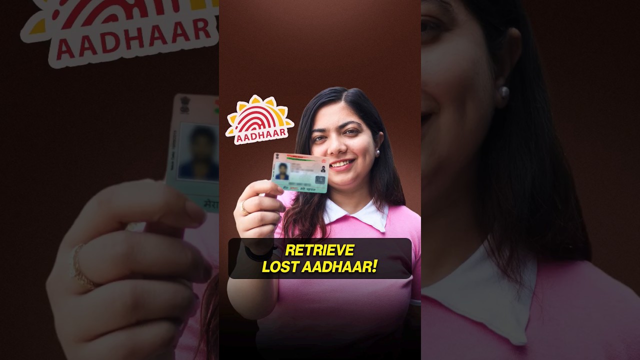 Lost Aadhaar card? Find Aadhaar number through this process💯 #aadhaar