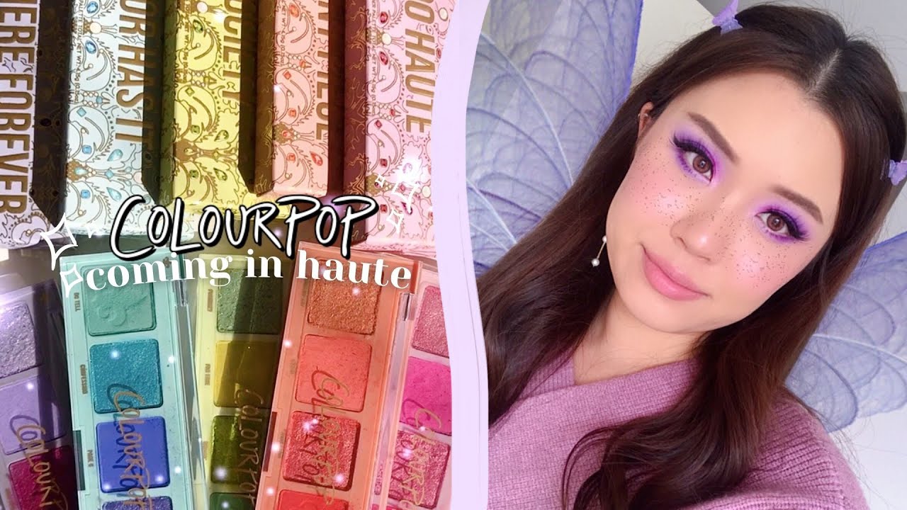 COLOURPOP COMING IN HAUTE 💜 monochromatic mini palettes!