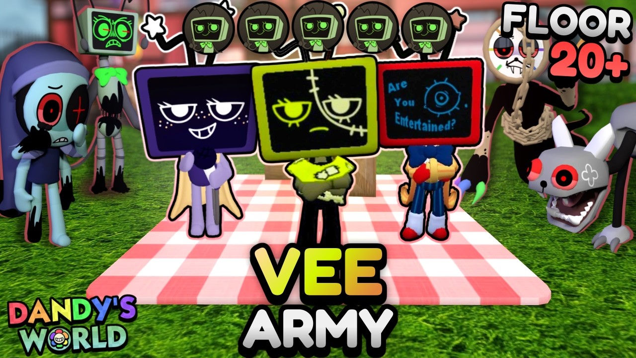 VEE ARMY RUN (FLOOR 20+) [BLACKOUT DYLE] | DANDY'S WORLD