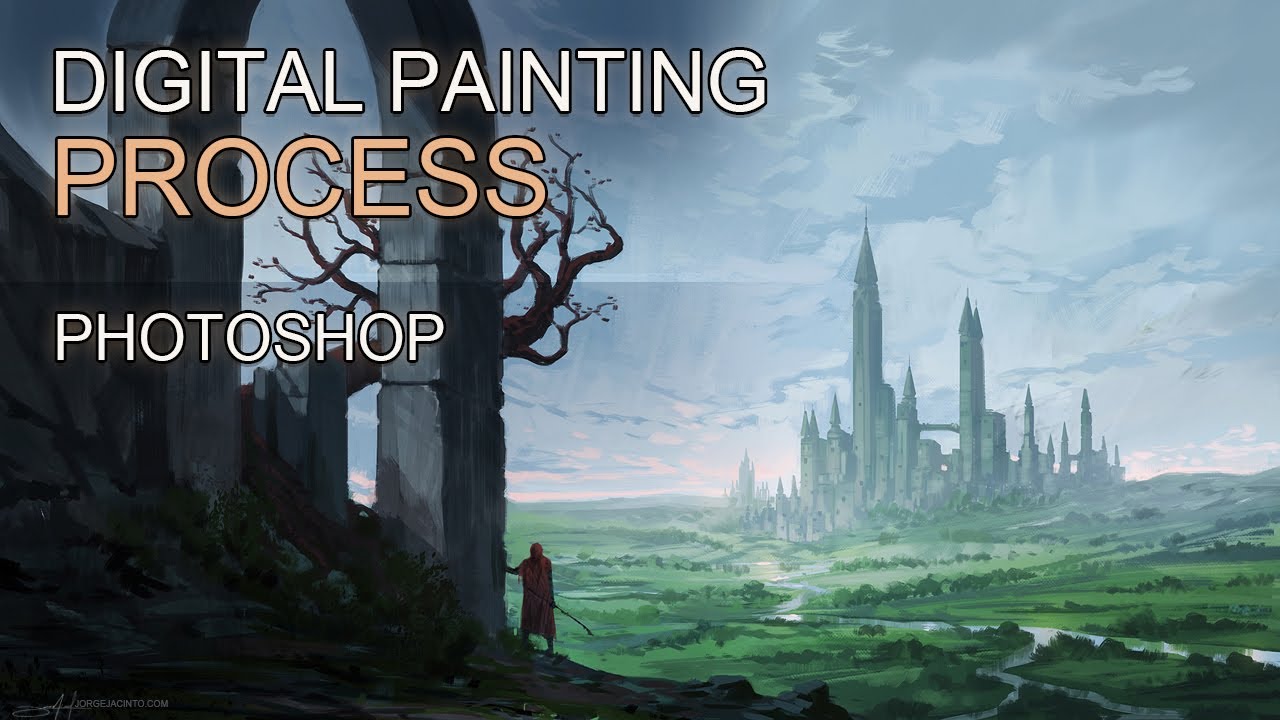 Digital Painting - Fantasy Landscape - Time-Lapse