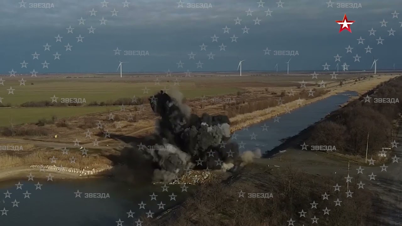 😱 Undermining the dam on the North Crimean Canal, which blocked the water supply to the Crimea🤯