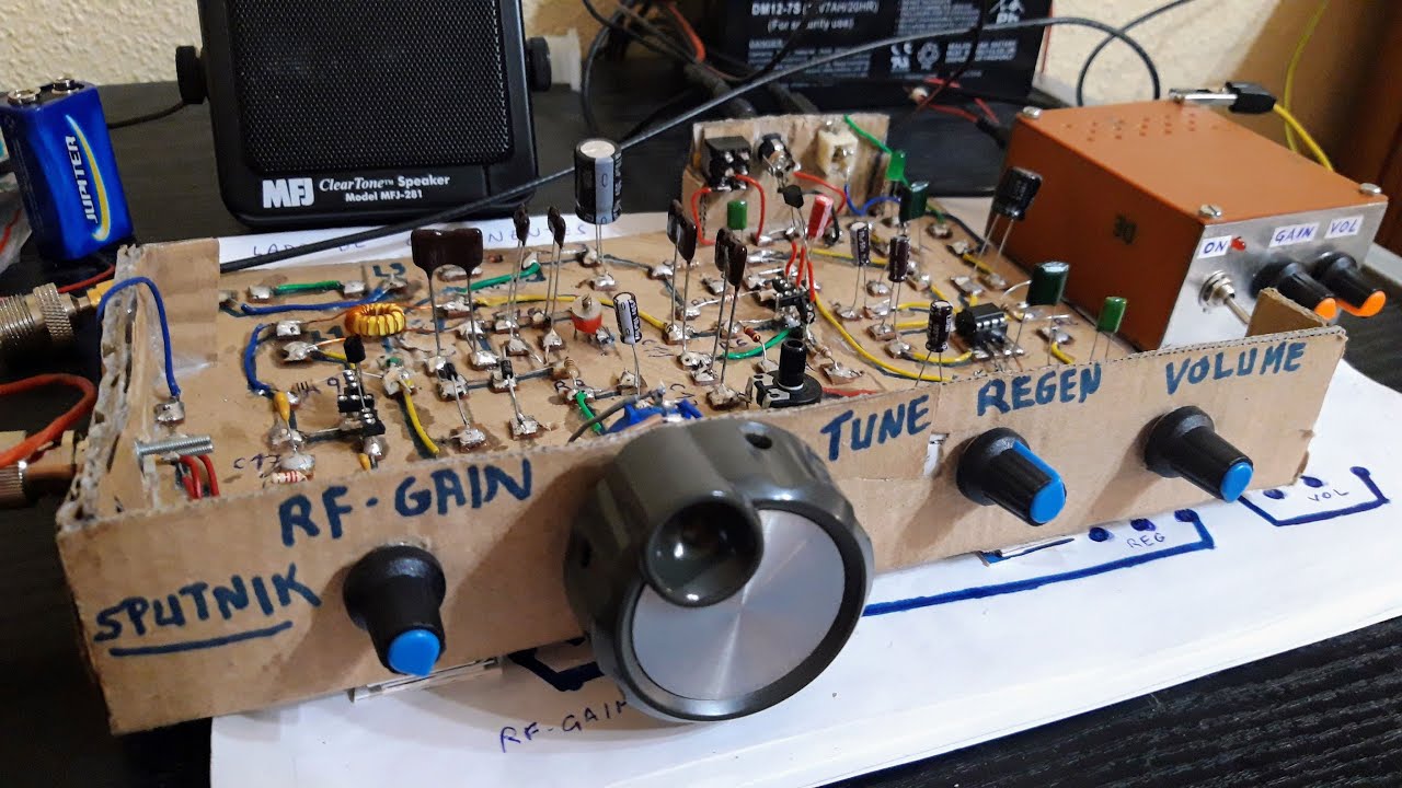 Sputnik regenerative receiver on 20m band 23-sep-2024