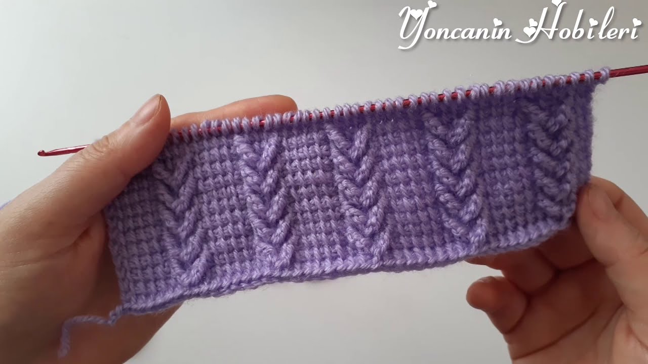 Örmeyi Çok Sevdiren 😍 Çok Kolay Tunus İşi Örgü Modeli | Bebek Yelek, Battaniye, Hırka