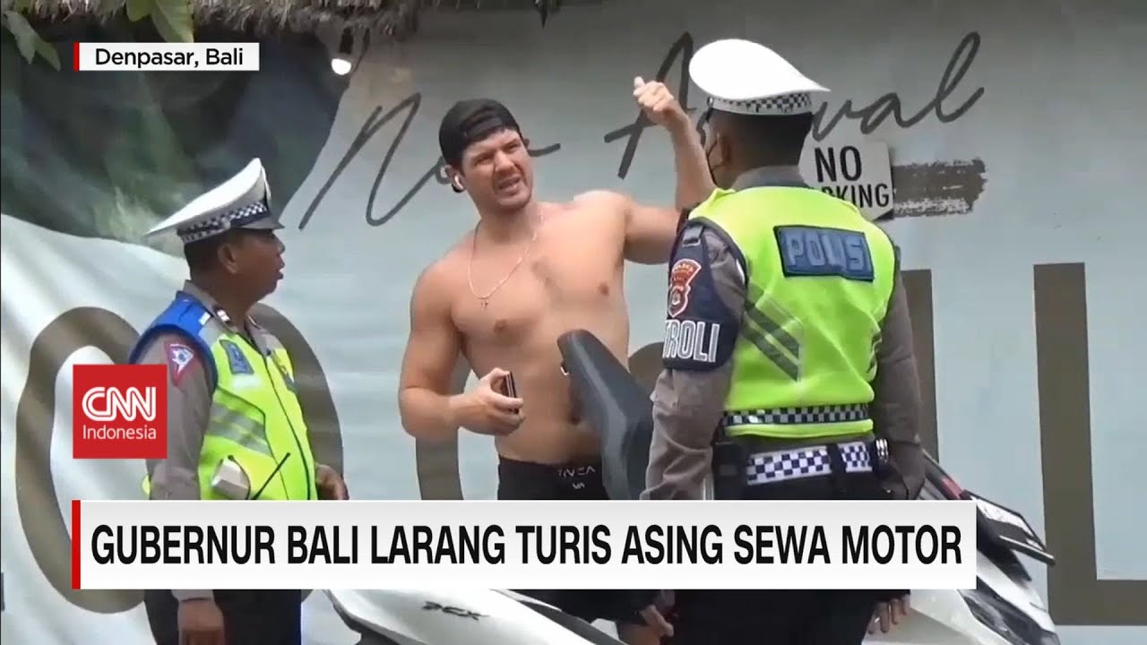 Gubernur Bali Larang Turis Asing Sewa Motor