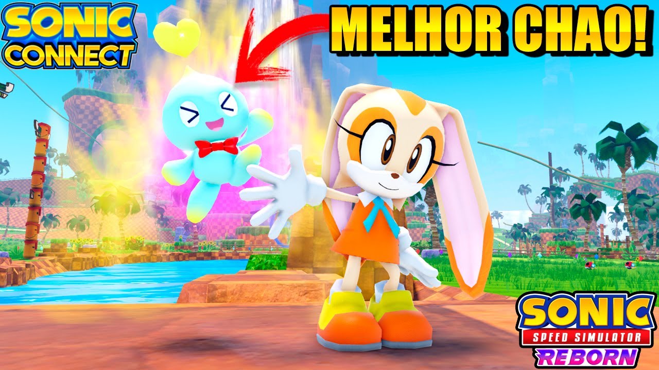 COMO PEGAR A CREAM THE RABBIT & CHEESE CHAO NO SONIC SPEED SIMULATOR REBORN (ROBLOX)