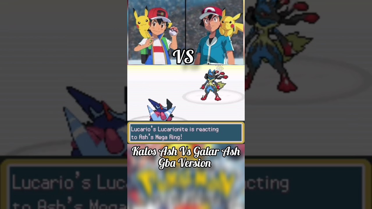 Kalos Ash Vs Galar Ash (Gba Version) #viral #pokemon #pokemongbaromhack #pokemongbaromhack2023