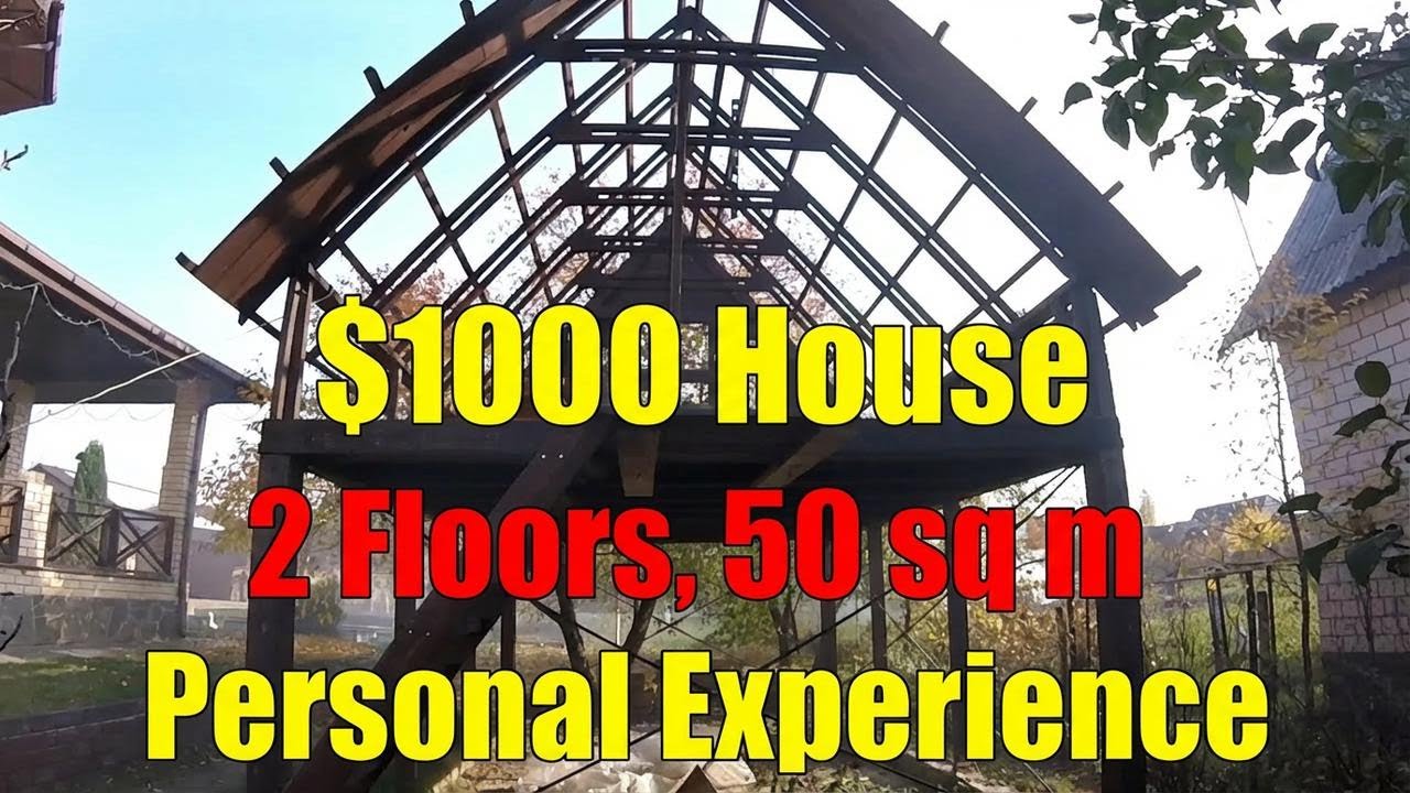 2-Story Framed House for Just $1,000 – 540 Sq. Ft. on a Budget!