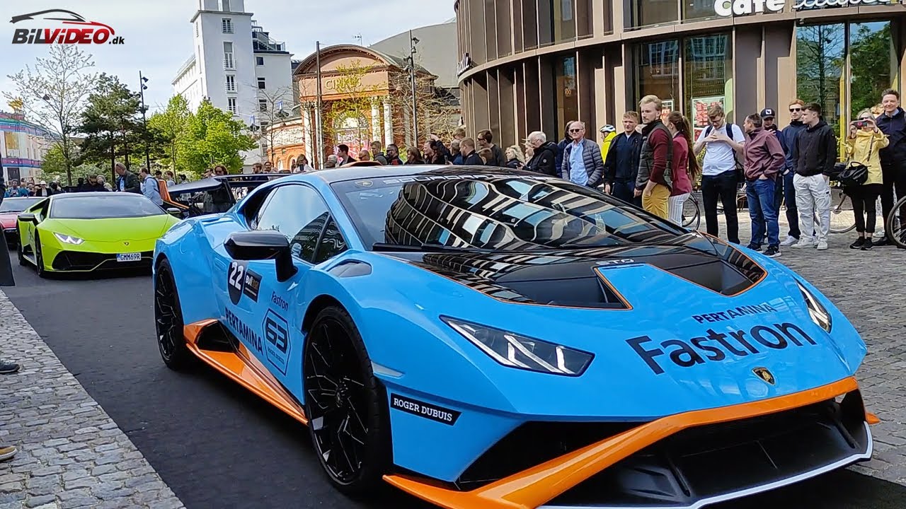 Lamborghini Bull Run 2022, Copenhagen. The sounds of the Lamborghinis.