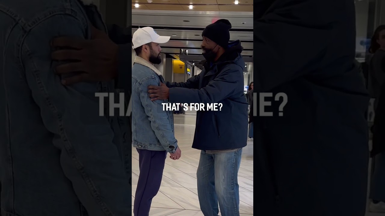 Giving Homeless Man a SURPRISE For His Granddaughter 🥹❤️