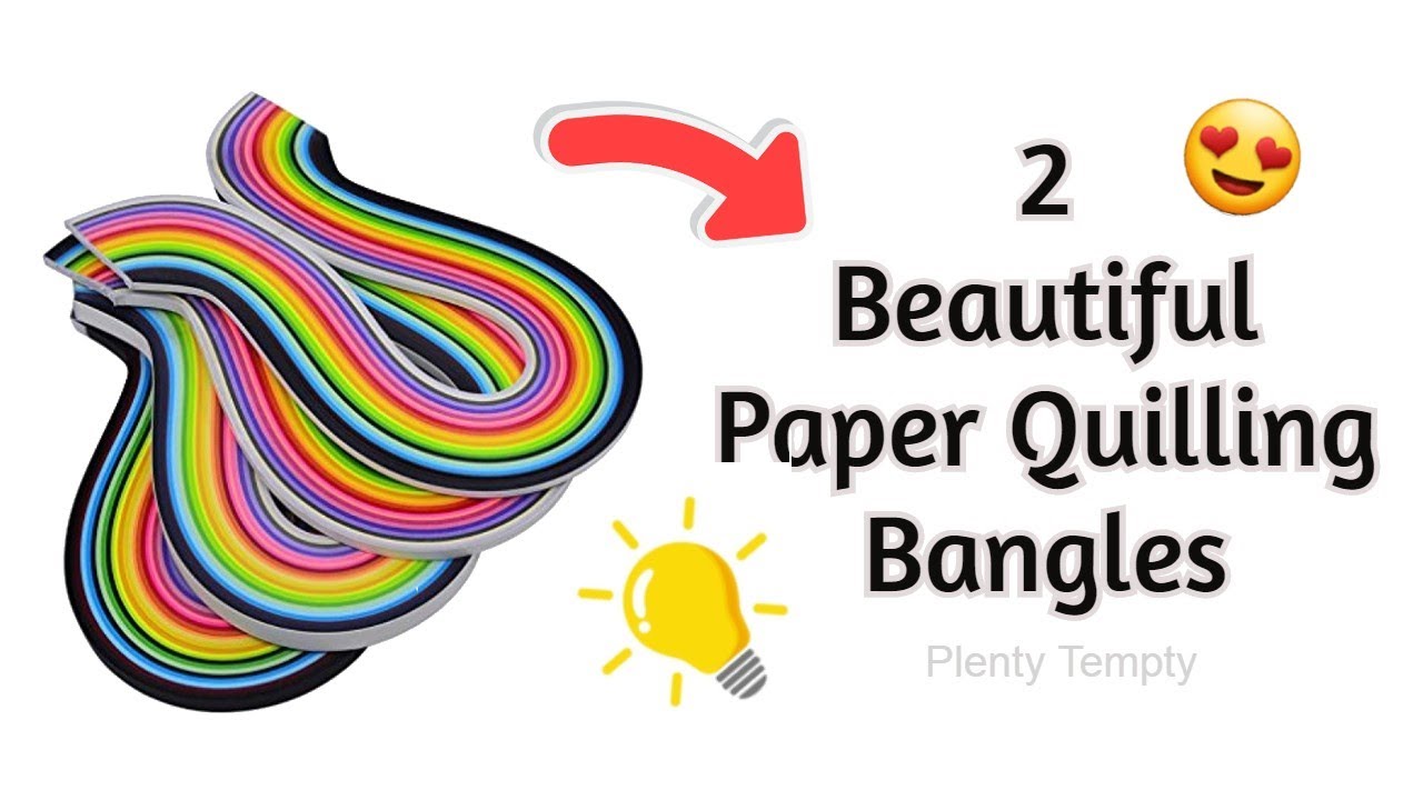 Quilling Paper Bangles / Quilling Paper Art Jewellery / Paper Craft ideas / Craft With Paper / DIY