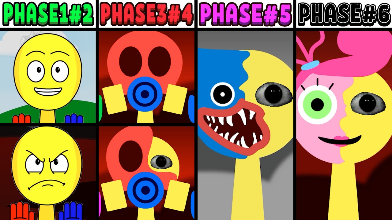 All Phases in New Incredibox Sprunki Oc of The Player: From Phase 1 to Phase 6