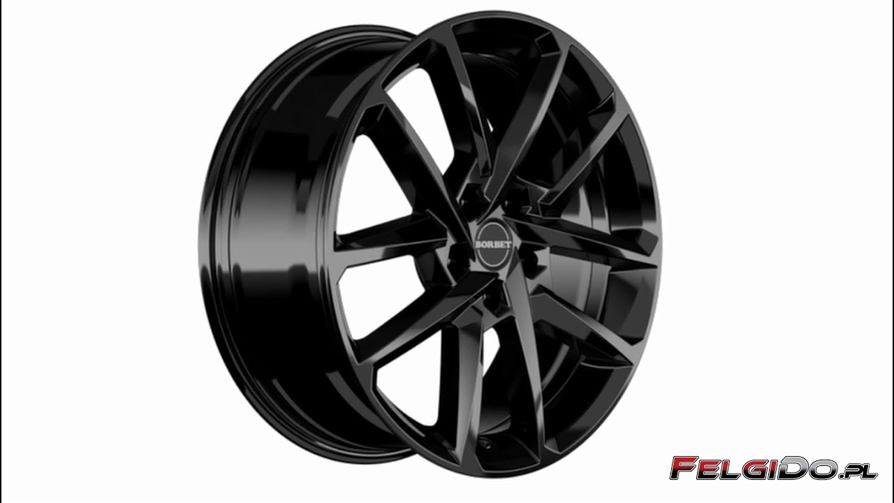 BORBET N Black Glossy. Futurystyczny Design i Lustrzany Połysk &ndash; Zbliżenie na detale.