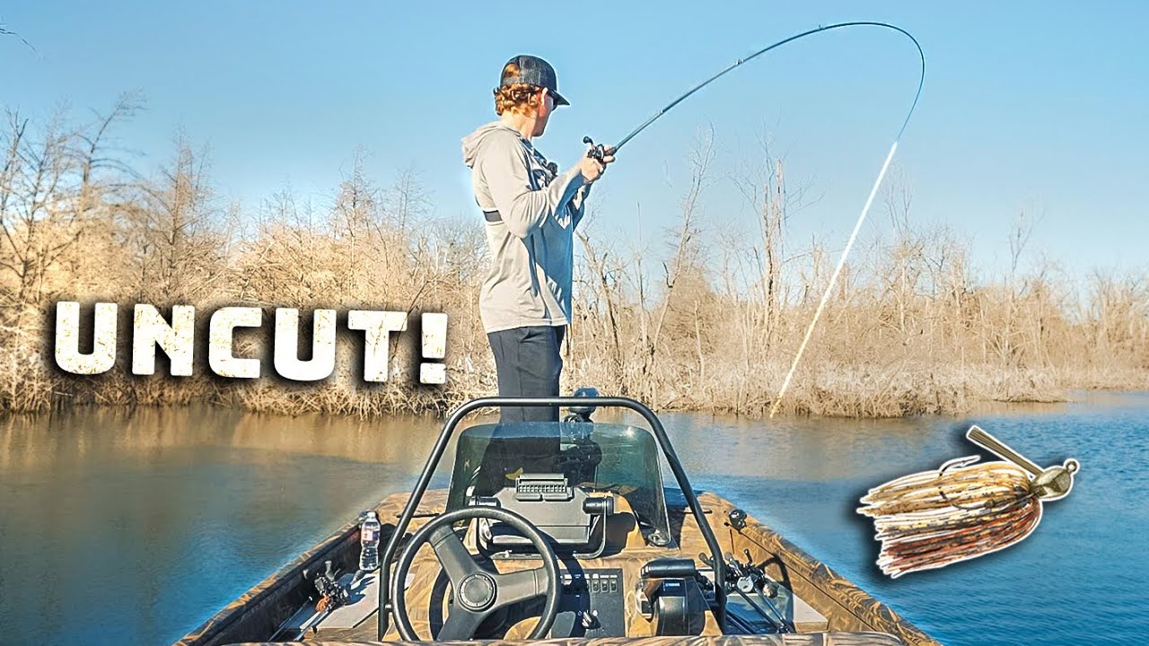 UNCUT Jig Fishing On A FLOODED LAKE!