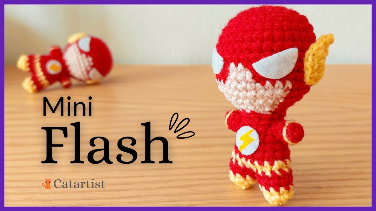 😱🔥¡Teje tu propio Flash!⚡️❤️ ¡Tutorial Crochet Amigurumi! 🤩 - Fácil