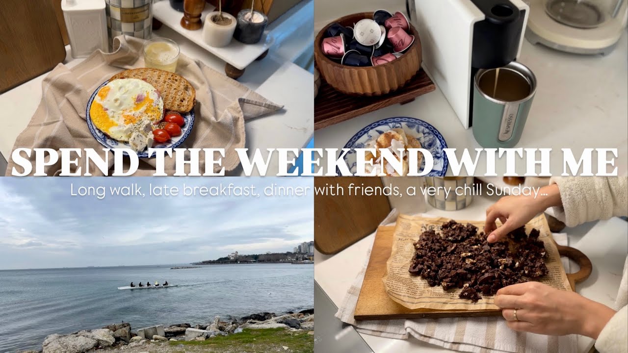 Spend the weekend with me✨ | Long walk, late breakfast, dinner with friends, a very chill Sunday