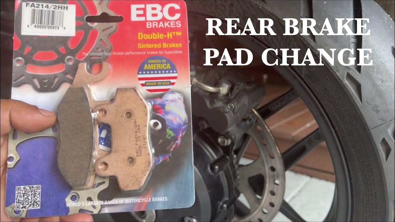 Triumph Tiger 1200 — как заменить задние тормозные колодки