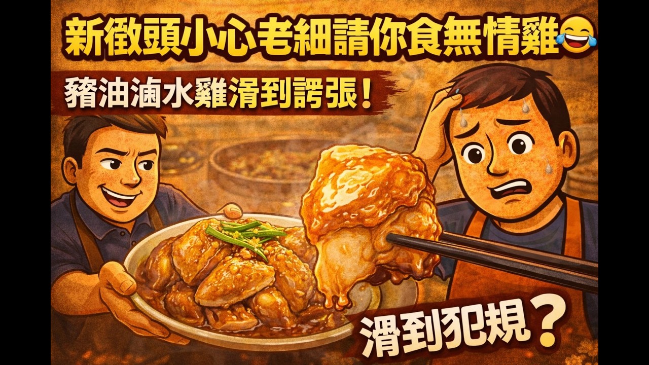 新徵頭小心老細請你食無情雞😂｜豬油滷水雞滑到誇張