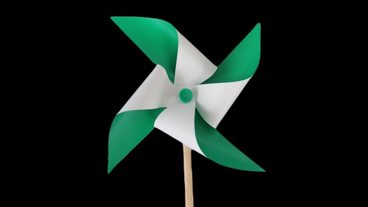 Como hacer un molino de papel que gira mucho 🤖 Molino de viento origami