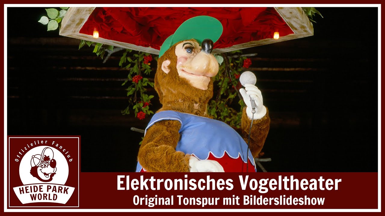 Elektronisches Vogeltheater im Heide Park - Original Tonspur mit Bilderslideshow