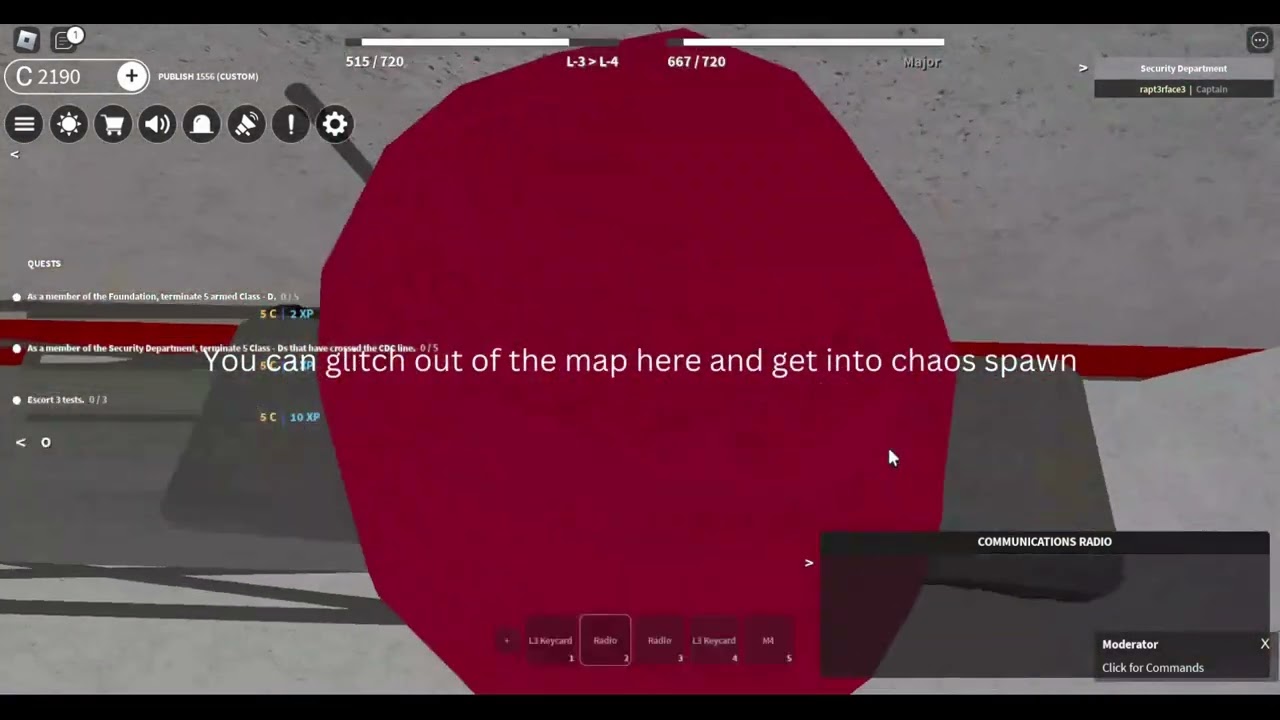 SCP RP Bugs/Glitches