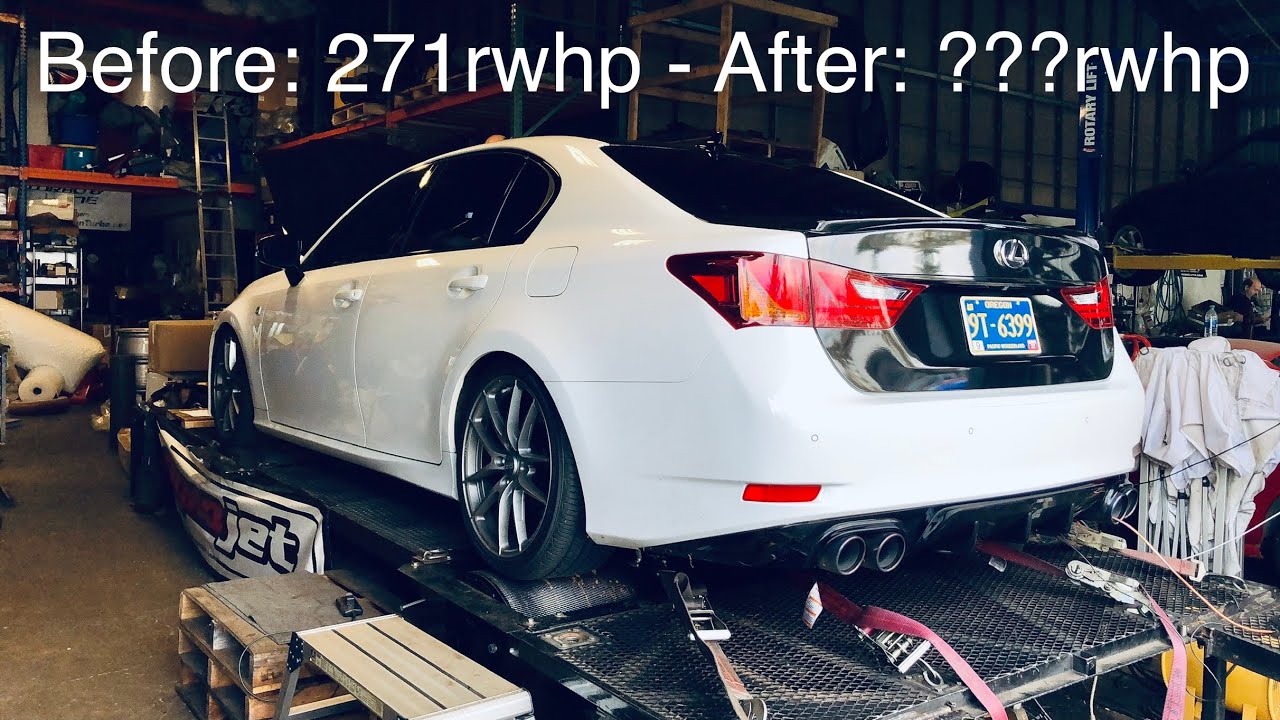 LEXUS GS350 F Sport Dyno Test (With Full Bolt Ons)