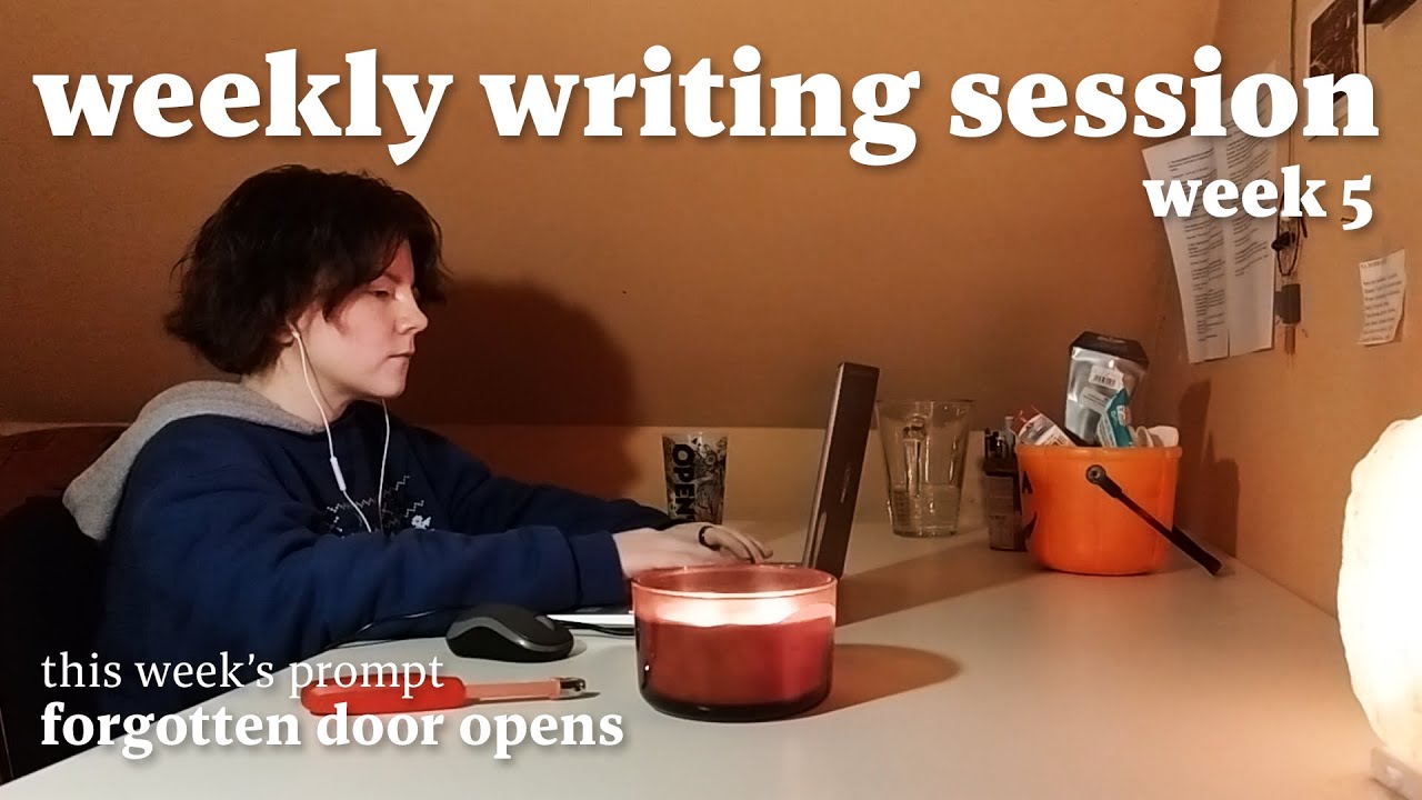 weekly real-time writing session 📖🌧️ pomodoro 25/5 + rain sounds