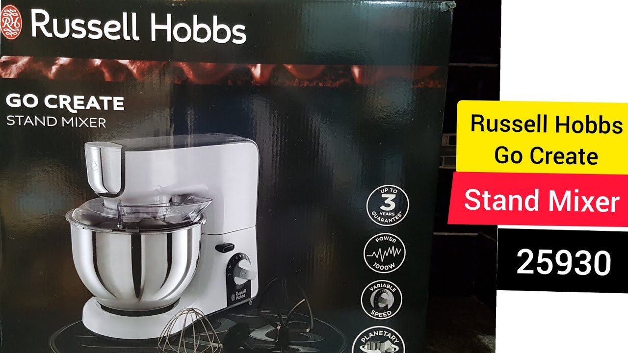 Russell Hobbs Go Create Stand Mixer 25930 Unboxing Set up & Review In Urdu And Hindi