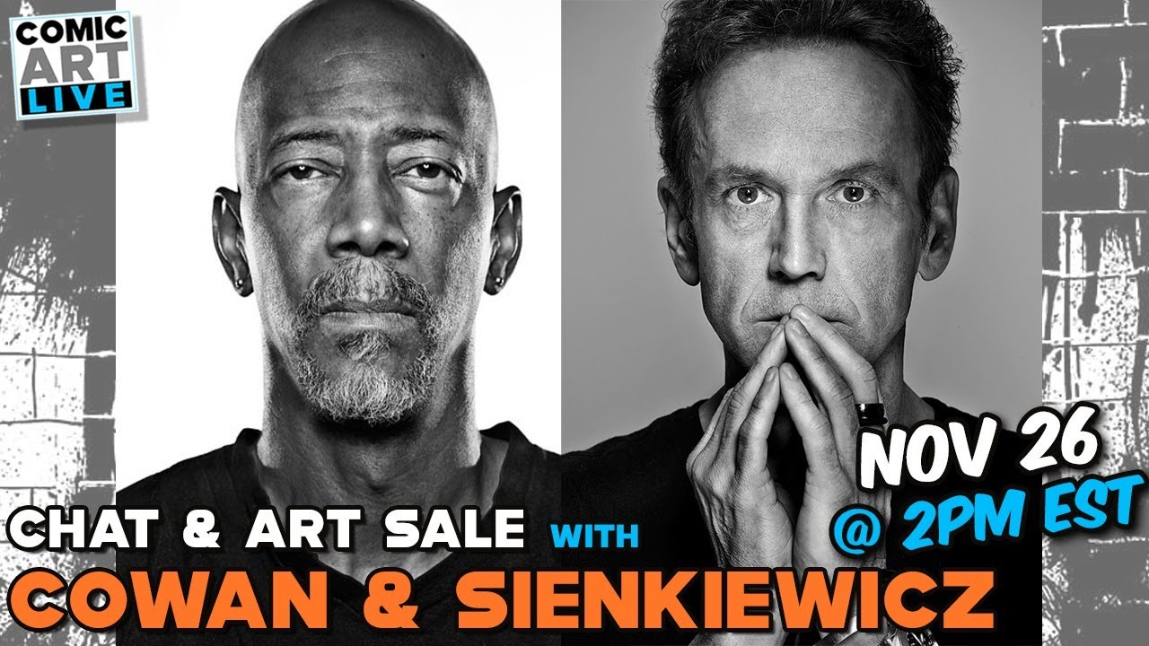 Live Art Sale and Chat with Comic Artists Denys Cowan & Bill Sienkiewicz