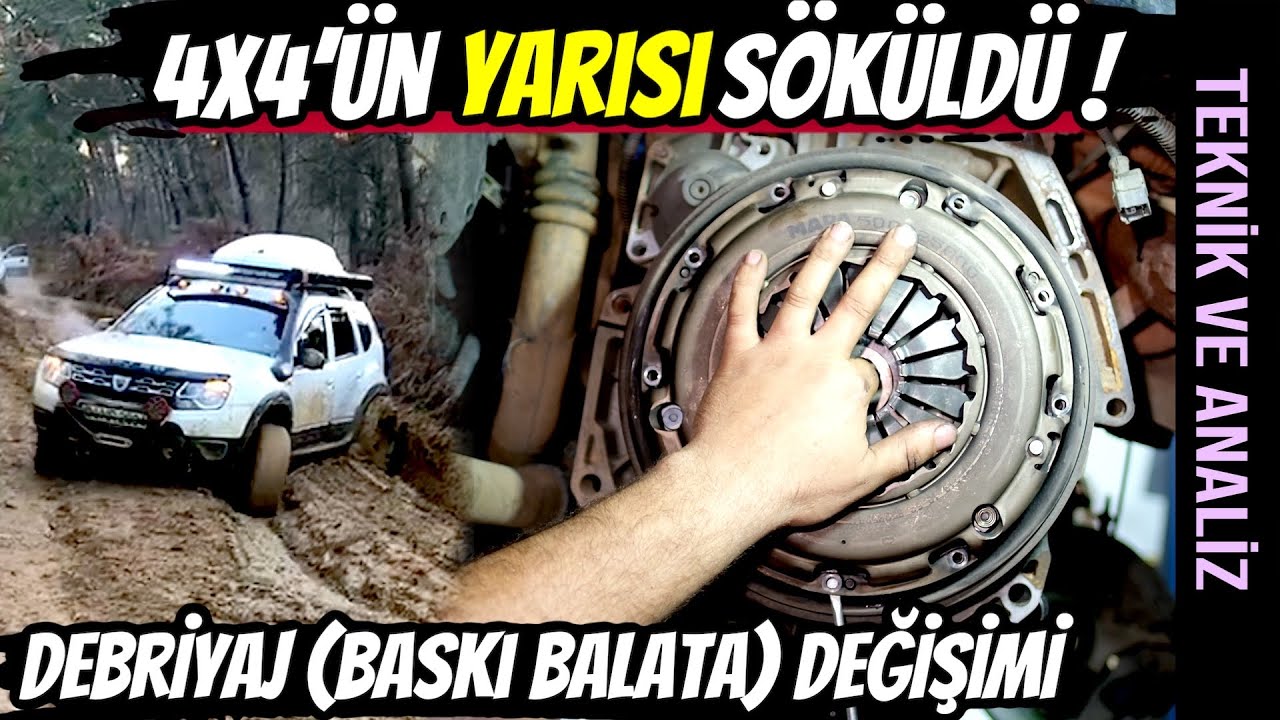 TEKNİK | Debriyaj nedir? Nasıl değiştirilir? | Arazide Zorlanmış Duster 4X4 Debriyajını Değiştirdik.