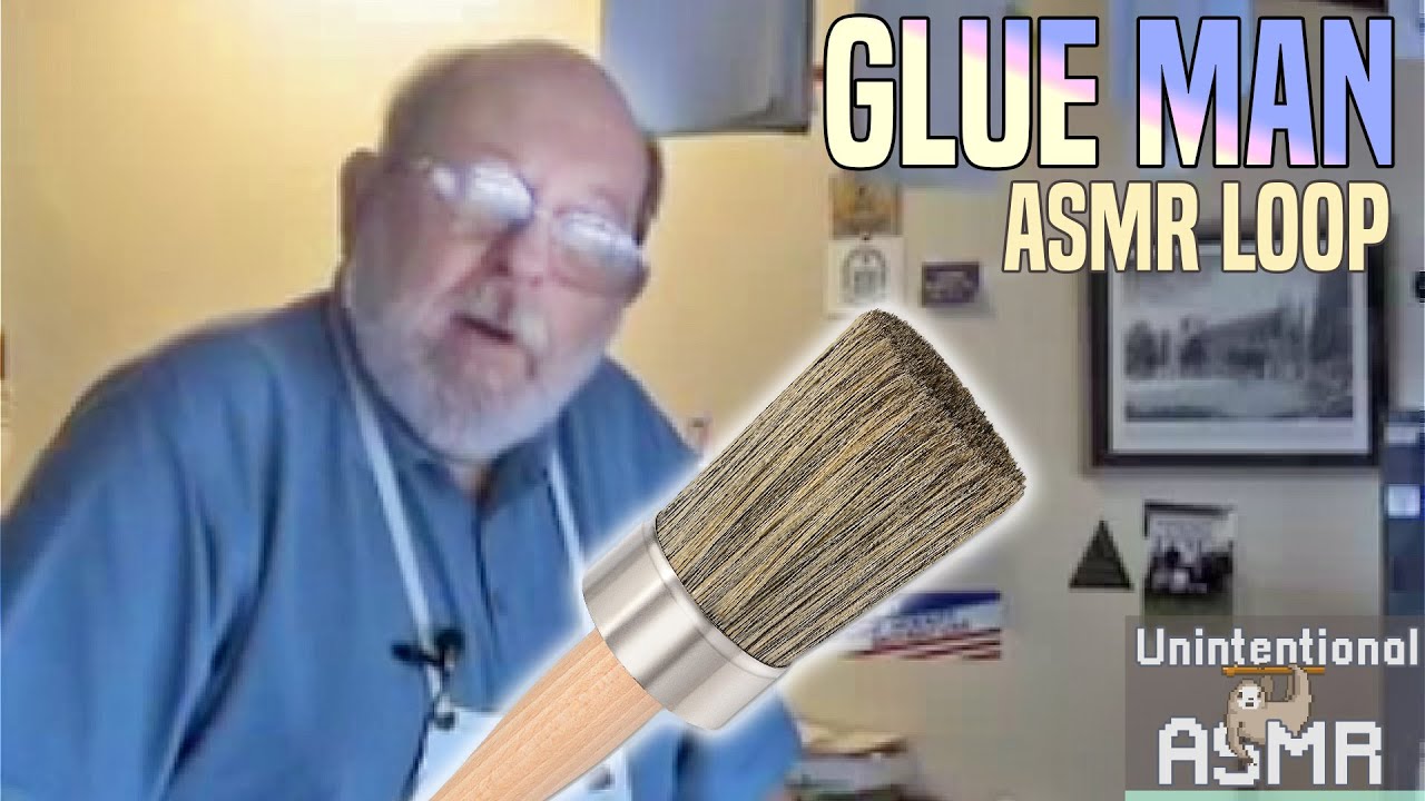 GLUE MAN ⚪ Unintentional ASMR Loop (Heavy Breathing & Mouth Sounds)