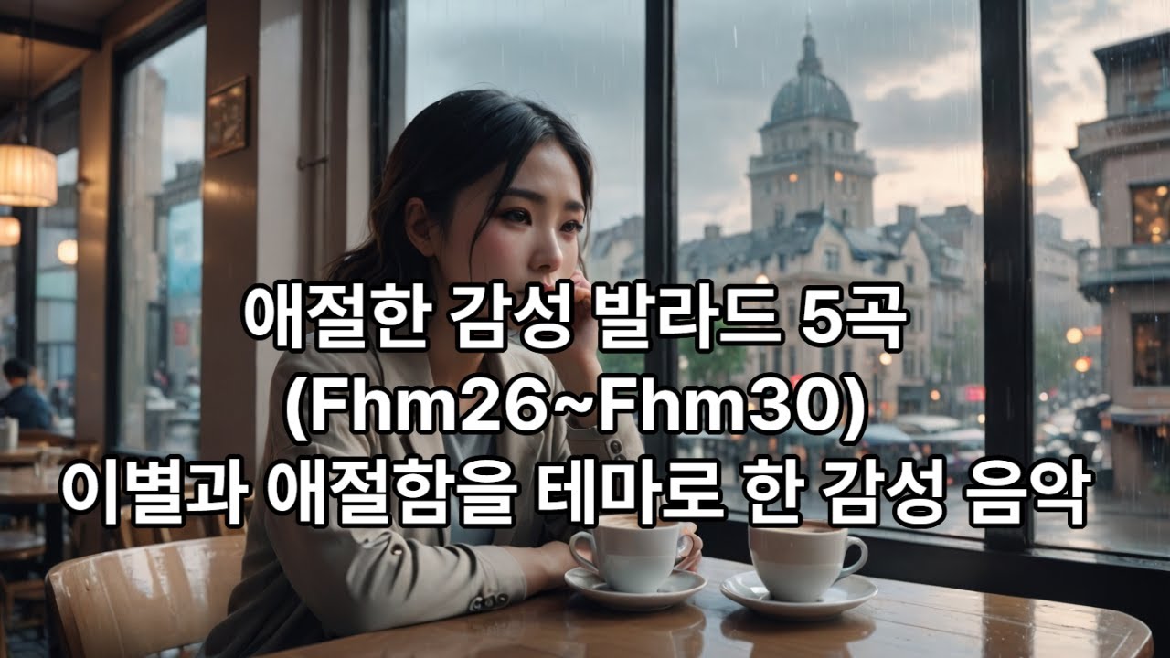 애절한 감성 발라드 5곡Fhm26~Fhm30  이별과 애절함을 테마로 한 감성 음악  #음악#AI음악#Playlist#힐링음악#발라드#감성음악