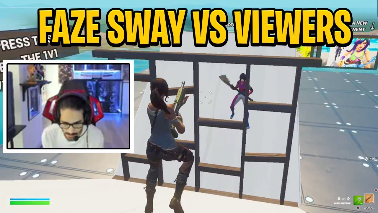 FaZe Sway VS Viewers 1v1 Buildfights!