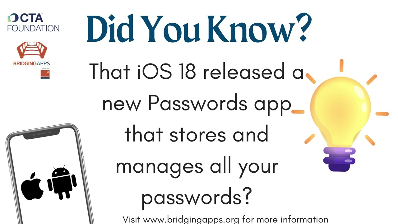 How to Use the Passwords App (Did You Know? )
