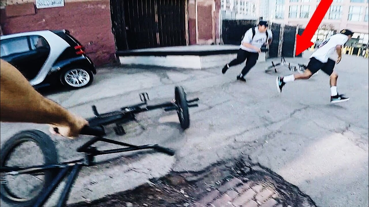 *FOOTAGE* WE CAUGHT A THIEF STEALING HIS BIKE! (STOLEN BIKE PRANK)