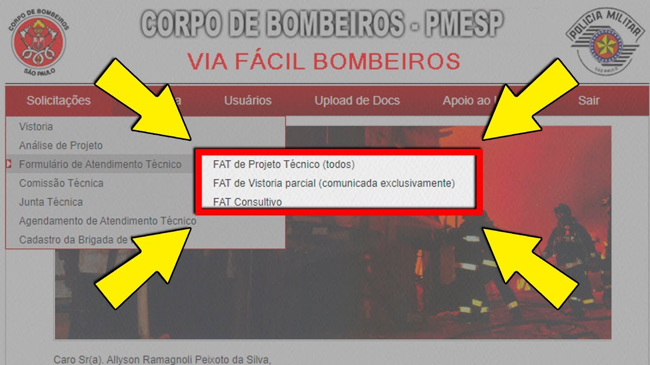 AVCB l Como fazer CORRE&Ccedil;&Otilde;ES por FAT l Corpo de Bombeiros de S&atilde;o Paulo