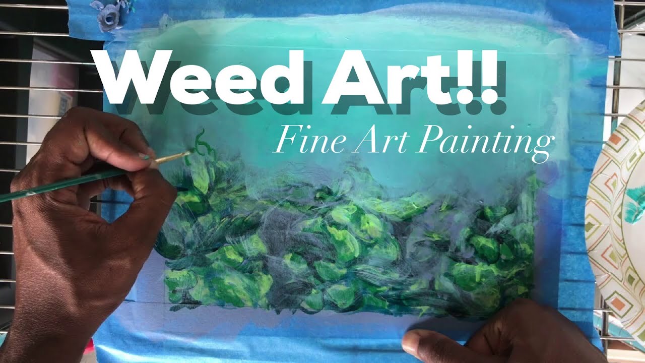 Painting Marijuana | Called this painting &ldquo;Grow Op&rdquo; | Time-lapse Painting