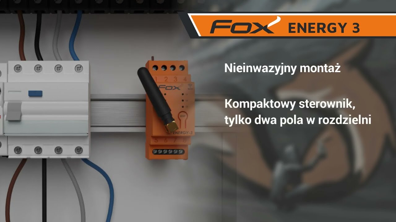 FOX Energy 3 - trójfazowy monitor zużycia energii niezbędny w  instalacjach PV i pompach ciepła