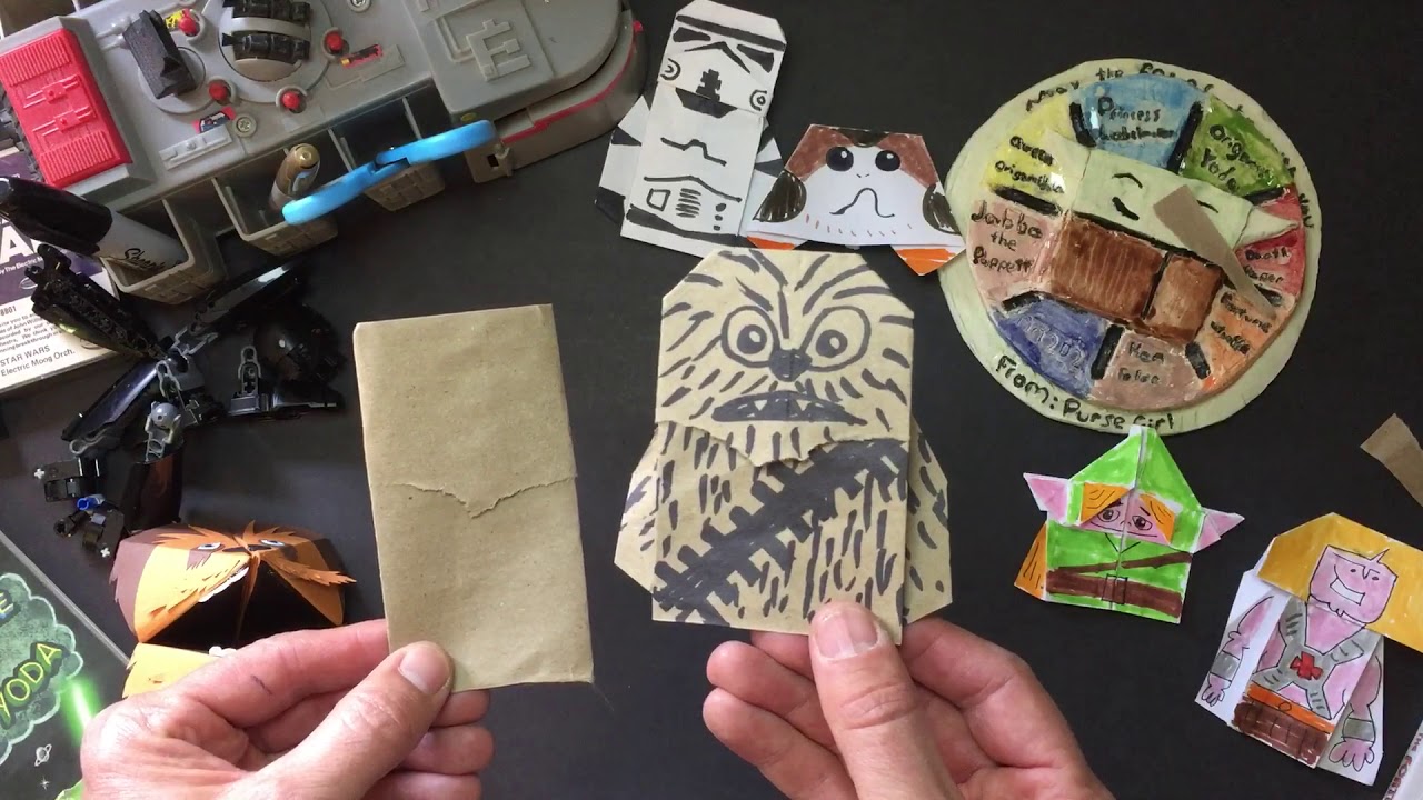 How to fold an easy Origami Chewbacca