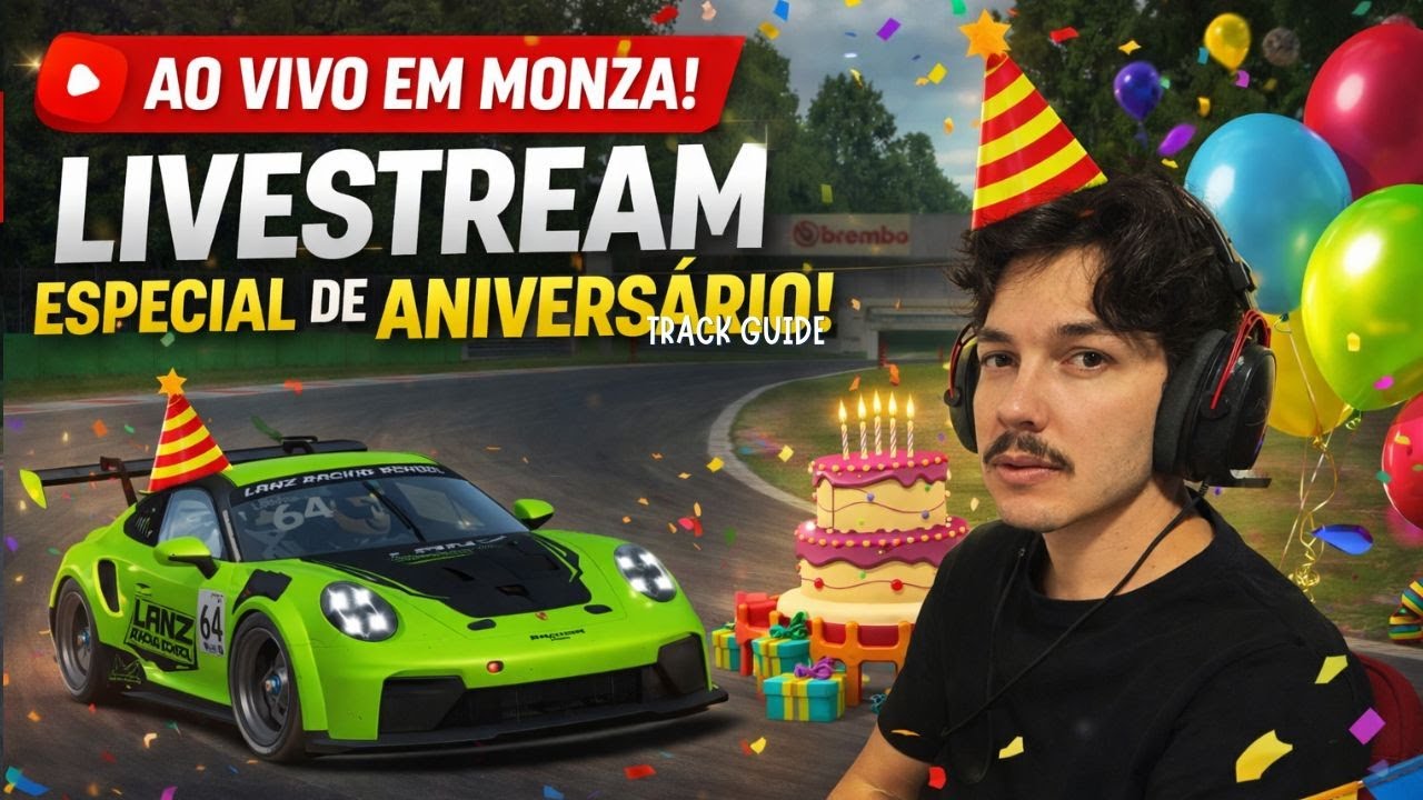 LIVE ESPECIAL DE ANIVERSÁRIO EM MONZA! PORSCHE CUP 992.2